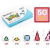 image:imagePicassoTiles 71pc Mini Diamond Series Winter Ice Theme Magnetic Tile Building Blocks 2 Character Action Figures Travel Size OntheGo Magnet Construction Toy Set STEM Development Kit Ages 3 PTM7150pcs Mini With Case