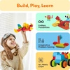 image:imagePicassoTiles 8 Styles Interlocking Sensory Toys Wooden Burr Cube Ball and Barrels Logic Skill Genius Puzzle Brain Teaser Games amp Intellectual 3D Assembling Educational Toy Set for Kids amp Adults PTP08112pc Hedgehog
