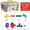image:imagePicassoTiles 8 Styles Interlocking Sensory Toys Wooden Burr Cube Ball and Barrels Logic Skill Genius Puzzle Brain Teaser Games amp Intellectual 3D Assembling Educational Toy Set for Kids amp Adults PTP08136pcs Tubular Pipes  Spout