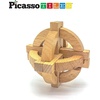 image:imagePicassoTiles 8 Styles Interlocking Sensory Toys Wooden Burr Cube Ball and Barrels Logic Skill Genius Puzzle Brain Teaser Games amp Intellectual 3D Assembling Educational Toy Set for Kids amp Adults PTP088 Styles Wooden Burr Cube