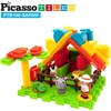 image:imagePicassoTiles 8 Styles Interlocking Sensory Toys Wooden Burr Cube Ball and Barrels Logic Skill Genius Puzzle Brain Teaser Games amp Intellectual 3D Assembling Educational Toy Set for Kids amp Adults PTP08100pcs Safari