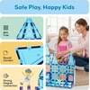 image:imagePicassoTiles 80 Pcs Magnetic Building Tiles Magnet Building Block Toys WCar Diamond Educational Construction Playset Toy for STEM Sensory Gifts Kid Brain Development Stacking Blocks Construction SetWinter Ice