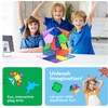 image:imagePicassoTiles 80 Pcs Magnetic Building Tiles Magnet Building Block Toys WCar Diamond Educational Construction Playset Toy for STEM Sensory Gifts Kid Brain Development Stacking Blocks Construction SetMulticolored