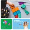 image:imagePicassoTiles 80 Pcs Magnetic Building Tiles Magnet Building Block Toys WCar Diamond Educational Construction Playset Toy for STEM Sensory Gifts Kid Brain Development Stacking Blocks Construction SetMulticolored With Car