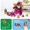 image:imagePicassoTiles 80 Pcs Magnetic Building Tiles Magnet Building Block Toys WCar Diamond Educational Construction Playset Toy for STEM Sensory Gifts Kid Brain Development Stacking Blocks Construction SetClear