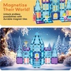 image:imagePicassoTiles 80 Pcs Magnetic Building Tiles Magnet Building Block Toys WCar Diamond Educational Construction Playset Toy for STEM Sensory Gifts Kid Brain Development Stacking Blocks Construction SetWinter Ice