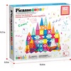 image:imagePicassoTiles 80 Pcs Magnetic Building Tiles Magnet Building Block Toys WCar Diamond Educational Construction Playset Toy for STEM Sensory Gifts Kid Brain Development Stacking Blocks Construction SetClear