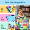 image:imagePicassoTiles 80 Pcs Magnetic Building Tiles Magnet Building Block Toys WCar Diamond Educational Construction Playset Toy for STEM Sensory Gifts Kid Brain Development Stacking Blocks Construction SetMirror