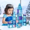 image:imagePicassoTiles 80 Pcs Magnetic Building Tiles Magnet Building Block Toys WCar Diamond Educational Construction Playset Toy for STEM Sensory Gifts Kid Brain Development Stacking Blocks Construction SetWinter Ice