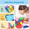 image:imagePicassoTiles 80 Pcs Magnetic Building Tiles Magnet Building Block Toys WCar Diamond Educational Construction Playset Toy for STEM Sensory Gifts Kid Brain Development Stacking Blocks Construction SetMulticolored