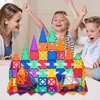 image:imagePicassoTiles 80 Pcs Magnetic Building Tiles Magnet Building Block Toys WCar Diamond Educational Construction Playset Toy for STEM Sensory Gifts Kid Brain Development Stacking Blocks Construction SetClear