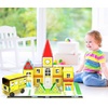 image:imagePicassoTiles 80 Pcs Magnetic Building Tiles Magnet Building Block Toys WCar Diamond Educational Construction Playset Toy for STEM Sensory Gifts Kid Brain Development Stacking Blocks Construction SetSchool Hospital Police Station