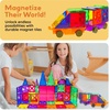 image:imagePicassoTiles 80 Pcs Magnetic Building Tiles Magnet Building Block Toys WCar Diamond Educational Construction Playset Toy for STEM Sensory Gifts Kid Brain Development Stacking Blocks Construction SetClear