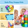 image:imagePicassoTiles 80 Pcs Magnetic Building Tiles Magnet Building Block Toys WCar Diamond Educational Construction Playset Toy for STEM Sensory Gifts Kid Brain Development Stacking Blocks Construction SetMulticolored With Car  Bag