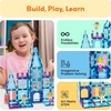 image:imagePicassoTiles 80 Pcs Magnetic Building Tiles Magnet Building Block Toys WCar Diamond Educational Construction Playset Toy for STEM Sensory Gifts Kid Brain Development Stacking Blocks Construction SetWinter Ice