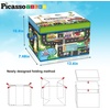 image:imagePicassoTiles 80pc School Hospital Police Station 3in1 Theme Magnet Self Adhesive Backing StickOn Puzzle Graphic Kit and Overlay Maps for Magnetic Building Blocks STEM Learning Construction ToyFoldable City Theme