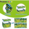 image:imagePicassoTiles 80pc School Hospital Police Station 3in1 Theme Magnet Self Adhesive Backing StickOn Puzzle Graphic Kit and Overlay Maps for Magnetic Building Blocks STEM Learning Construction ToyForest Animal Theme
