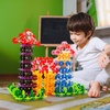 image:imagePicassoTiles Building Chip Interlocking Disc Construction Blocks in Green Color STEM Learning Early Education Toy Engineering Playset Child Brain Development for Toddlers Girls Boys Kids Age 3 PTF108Mix