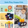 image:imagePicassoTiles Building Chip Interlocking Disc Construction Blocks in Green Color STEM Learning Early Education Toy Engineering Playset Child Brain Development for Toddlers Girls Boys Kids Age 3 PTF108Mix