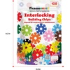 image:imagePicassoTiles Building Chip Interlocking Disc Construction Blocks in Green Color STEM Learning Early Education Toy Engineering Playset Child Brain Development for Toddlers Girls Boys Kids Age 3 PTF108Multicolor