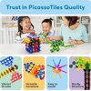 image:imagePicassoTiles Building Chip Interlocking Disc Construction Blocks in Green Color STEM Learning Early Education Toy Engineering Playset Child Brain Development for Toddlers Girls Boys Kids Age 3 PTF108Mix