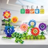 image:imagePicassoTiles Building Chip Interlocking Disc Construction Blocks in Green Color STEM Learning Early Education Toy Engineering Playset Child Brain Development for Toddlers Girls Boys Kids Age 3 PTF108Lblu