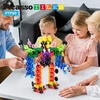 image:imagePicassoTiles Building Chips 600 Pieces Interlocking Construction Chips Creative Disc Block Toy Set STEM Learning Toys for Early Education and Child Brain Development Kids Boys Girls Age 3 and Up PTF60PTF80