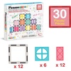 image:imagePicassoTiles Clear Transparent Magnetic Tile Expansion Set STEM Educational Construction Toy Kit for Kids Age 3 Plus Magnet Building Blocks Preschool Learning Creativity and Skill Development PTE1330 Pcs Window and Door
