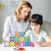 image:imagePicassoTiles Clear Transparent Magnetic Tile Expansion Set STEM Educational Construction Toy Kit for Kids Age 3 Plus Magnet Building Blocks Preschool Learning Creativity and Skill Development PTE1330 Pcs Window and Door