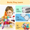 image:imagePicassoTiles Clear Transparent Magnetic Tile Expansion Set STEM Educational Construction Toy Kit for Kids Age 3 Plus Magnet Building Blocks Preschool Learning Creativity and Skill Development PTE13Clear Transparent