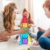 image:imagePicassoTiles Clear Transparent Magnetic Tile Expansion Set STEM Educational Construction Toy Kit for Kids Age 3 Plus Magnet Building Blocks Preschool Learning Creativity and Skill Development PTE13Multicolored Rocket Booster Theme