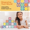 image:imagePicassoTiles Clear Transparent Magnetic Tile Expansion Set STEM Educational Construction Toy Kit for Kids Age 3 Plus Magnet Building Blocks Preschool Learning Creativity and Skill Development PTE1330 Pcs Window and Door