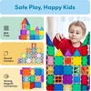 image:imagePicassoTiles Clear Transparent Magnetic Tile Expansion Set STEM Educational Construction Toy Kit for Kids Age 3 Plus Magnet Building Blocks Preschool Learning Creativity and Skill Development PTE1330 Pcs Window and Door
