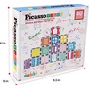image:imagePicassoTiles Clear Transparent Magnetic Tile Expansion Set STEM Educational Construction Toy Kit for Kids Age 3 Plus Magnet Building Blocks Preschool Learning Creativity and Skill Development PTE13Red 40 Pcs Window and Door