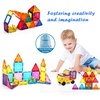 image:imagePicassoTiles Clear Transparent Magnetic Tile Expansion Set STEM Educational Construction Toy Kit for Kids Age 3 Plus Magnet Building Blocks Preschool Learning Creativity and Skill Development PTE13Multicolored With Travel Bag
