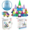 image:imagePicassoTiles Clear Transparent Magnetic Tile Expansion Set STEM Educational Construction Toy Kit for Kids Age 3 Plus Magnet Building Blocks Preschool Learning Creativity and Skill Development PTE13Multicolored With Travel Bag