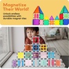 image:imagePicassoTiles Clear Transparent Magnetic Tile Expansion Set STEM Educational Construction Toy Kit for Kids Age 3 Plus Magnet Building Blocks Preschool Learning Creativity and Skill Development PTE13Red 40 Pcs Window and Door