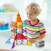 image:imagePicassoTiles Clear Transparent Magnetic Tile Expansion Set STEM Educational Construction Toy Kit for Kids Age 3 Plus Magnet Building Blocks Preschool Learning Creativity and Skill Development PTE13Clear Transparent