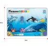 image:imagePicassoTiles Dinosaur Magnetic Tiles Accessory Set Mix and Match Dino Figure Parts for STEM Magnet Tile Construction Building Blocks Sets Creative Pretend Play Educational Toy for Kids Ages 3 PTA288 Marine Animal