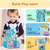 image:imagePicassoTiles Dinosaur Magnetic Tiles Accessory Set Mix and Match Dino Figure Parts for STEM Magnet Tile Construction Building Blocks Sets Creative Pretend Play Educational Toy for Kids Ages 3 PTA288 Marine Animal