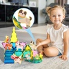 image:imagePicassoTiles Dinosaur Magnetic Tiles Accessory Set Mix and Match Dino Figure Parts for STEM Magnet Tile Construction Building Blocks Sets Creative Pretend Play Educational Toy for Kids Ages 3 PTA288 Farm Animal