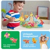 image:imagePicassoTiles Dinosaur Magnetic Tiles Accessory Set Mix and Match Dino Figure Parts for STEM Magnet Tile Construction Building Blocks Sets Creative Pretend Play Educational Toy for Kids Ages 3 PTA28Multicolored