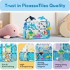 image:imagePicassoTiles Dinosaur Magnetic Tiles Accessory Set Mix and Match Dino Figure Parts for STEM Magnet Tile Construction Building Blocks Sets Creative Pretend Play Educational Toy for Kids Ages 3 PTA288 Marine Animal