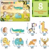 image:imagePicassoTiles Dinosaur Magnetic Tiles Accessory Set Mix and Match Dino Figure Parts for STEM Magnet Tile Construction Building Blocks Sets Creative Pretend Play Educational Toy for Kids Ages 3 PTA288 Safari Animal
