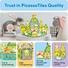 image:imagePicassoTiles Dinosaur Magnetic Tiles Accessory Set Mix and Match Dino Figure Parts for STEM Magnet Tile Construction Building Blocks Sets Creative Pretend Play Educational Toy for Kids Ages 3 PTA288 Farm Animal