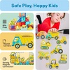image:imagePicassoTiles Dinosaur Magnetic Tiles Accessory Set Mix and Match Dino Figure Parts for STEM Magnet Tile Construction Building Blocks Sets Creative Pretend Play Educational Toy for Kids Ages 3 PTA28Vehicles  Zoo