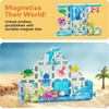 image:imagePicassoTiles Dinosaur Magnetic Tiles Accessory Set Mix and Match Dino Figure Parts for STEM Magnet Tile Construction Building Blocks Sets Creative Pretend Play Educational Toy for Kids Ages 3 PTA288 Marine Animal