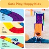 image:imagePicassoTiles Dinosaur Magnetic Tiles Racecar Track with 8 Magnet Tile Dino Toys 2 Cars Street Sign Accessory Kit Construction Building Blocks Educational Picasso Toy for Kids Ages 3 and up PTR0230pcs Race Track