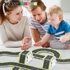 image:imagePicassoTiles Dinosaur Magnetic Tiles Racecar Track with 8 Magnet Tile Dino Toys 2 Cars Street Sign Accessory Kit Construction Building Blocks Educational Picasso Toy for Kids Ages 3 and up PTR0216 Pcs Speedway