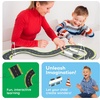image:imagePicassoTiles Dinosaur Magnetic Tiles Racecar Track with 8 Magnet Tile Dino Toys 2 Cars Street Sign Accessory Kit Construction Building Blocks Educational Picasso Toy for Kids Ages 3 and up PTR0228 Pcs Street Sign Traffic